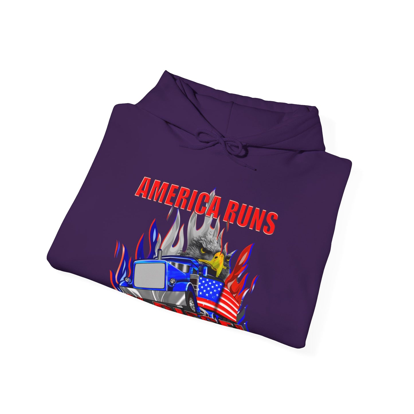 America Runs On Diesel Hoodie