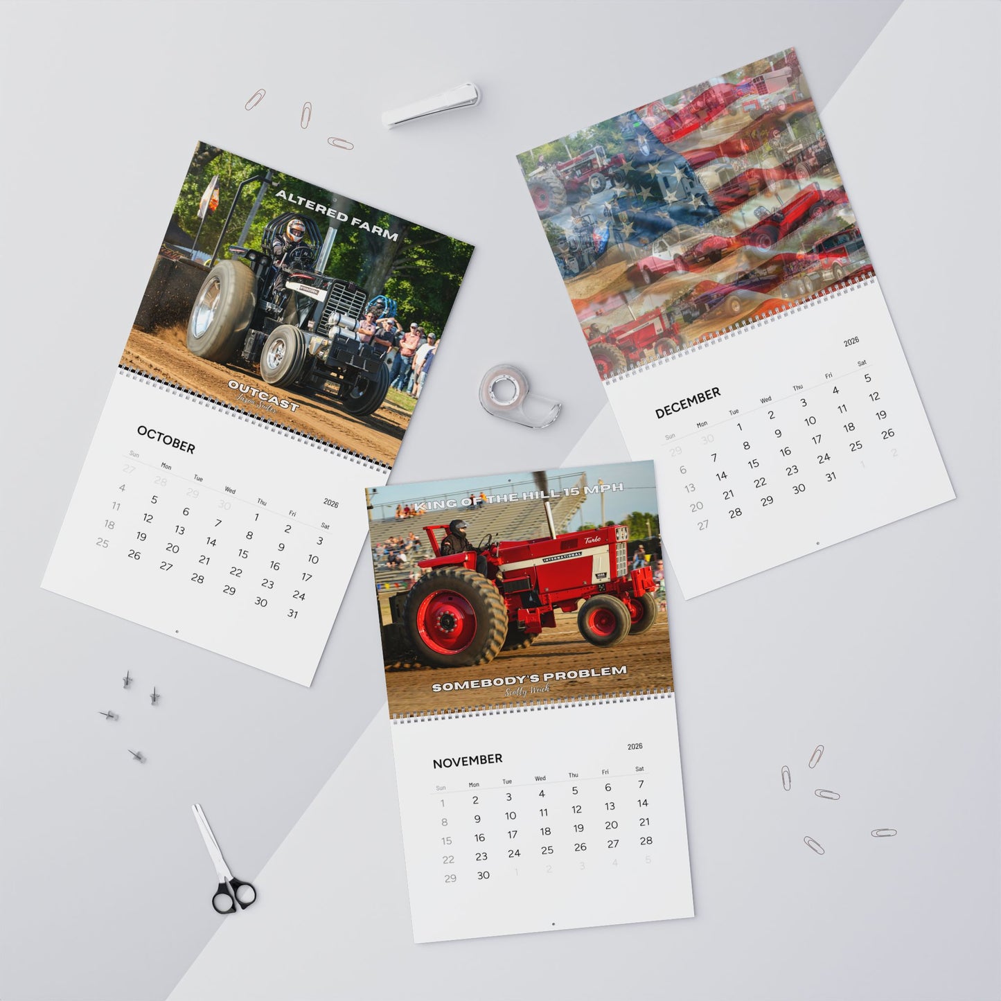 Wall Calendar-Indiana Pulling League Champions 2026