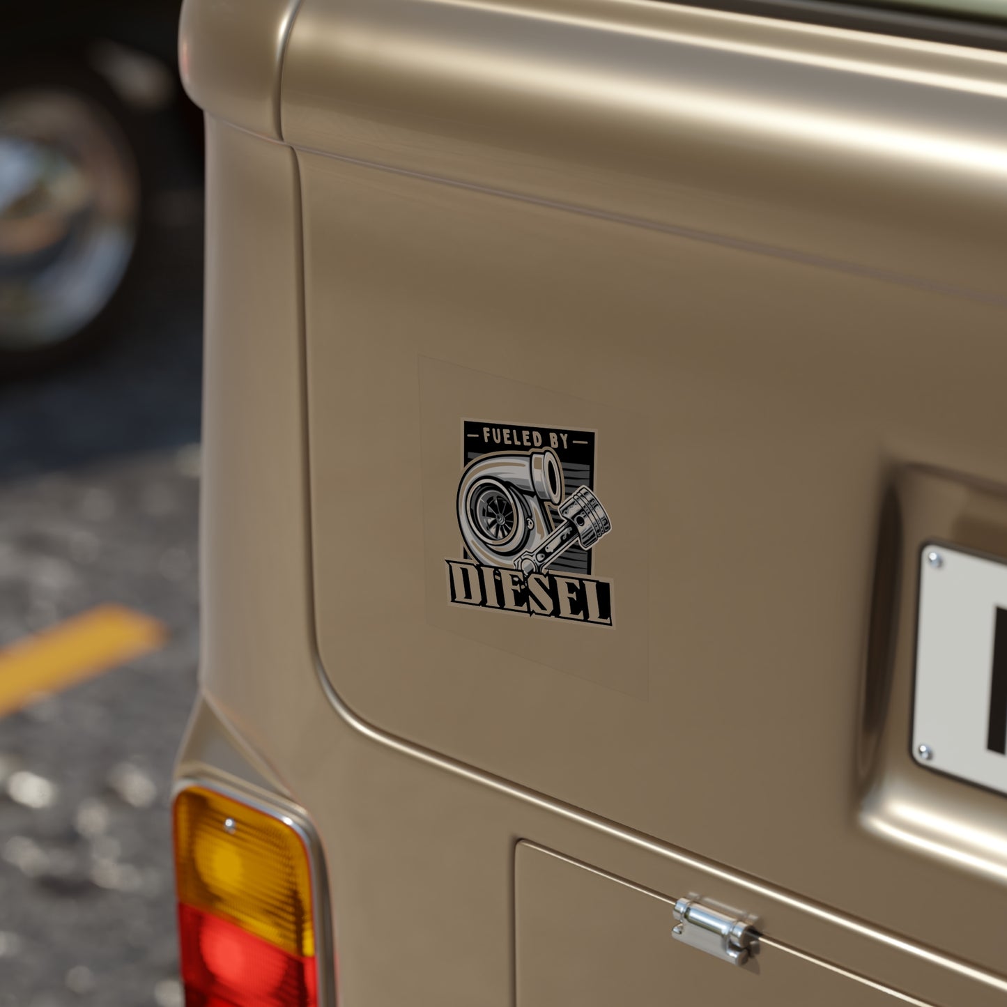 Fueled By Diesel Transparent Sticker