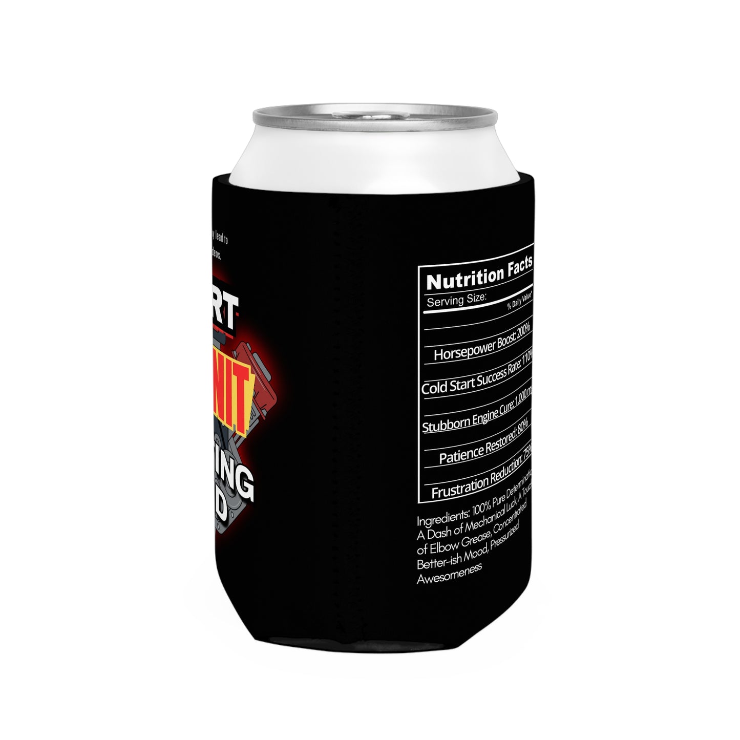 Funny Can Cooler Sleeve - 'Start Damnit Starting Fluid'