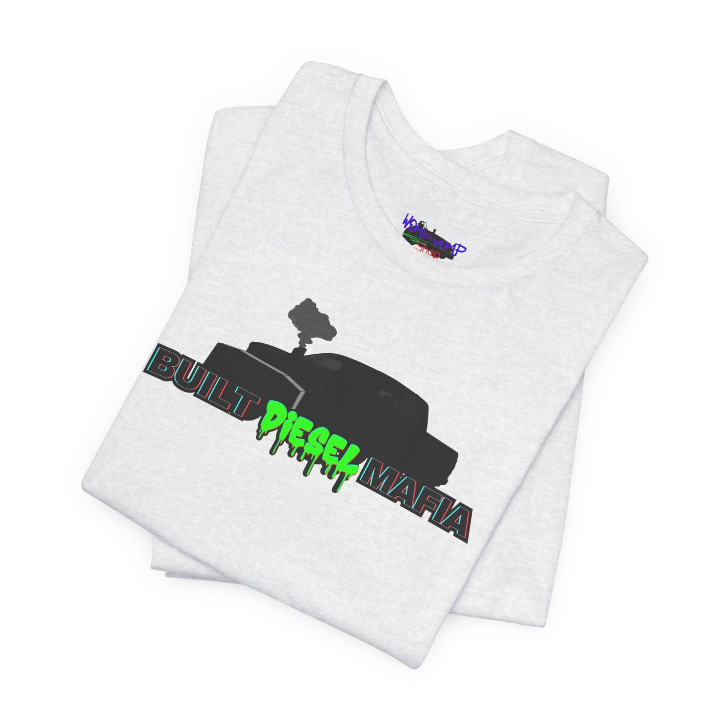 Unisex Tee - Built Diesel Mafia With Pulling Truck