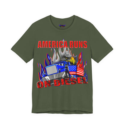 America Runs On Diesel Tee