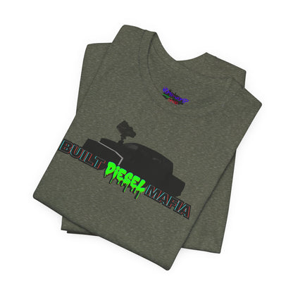 Unisex Tee - Built Diesel Mafia With Pulling Truck