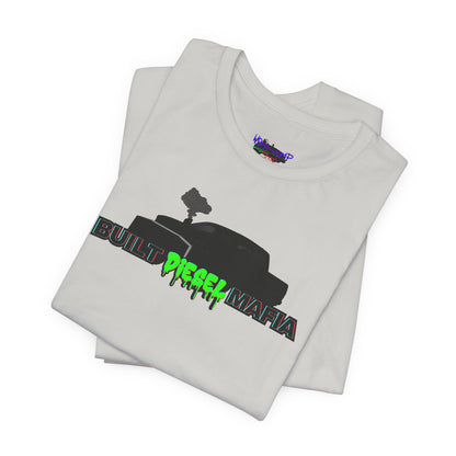 Unisex Tee - Built Diesel Mafia With Pulling Truck