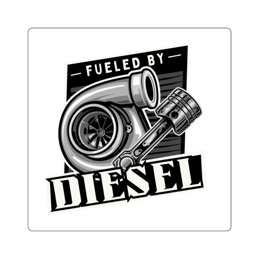 Fueled by Diesel Square Sticker