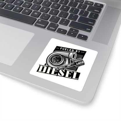 Fueled by Diesel Square Sticker