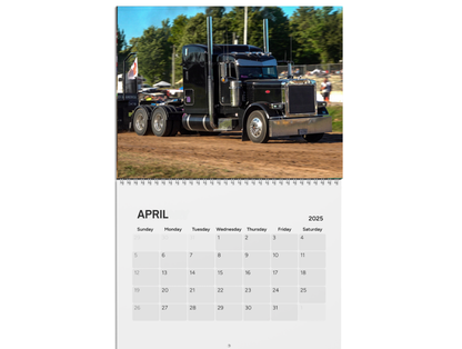 Wall Calendar Big Rig Pulling Semis Onaway Michigan Vol 2 2025