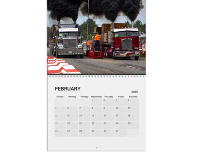 Wall Calendar - Loaded Big Rig Racing Onaway, Michigan 2025