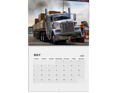 Wall Calendar - Loaded Big Rig Racing Onaway, Michigan 2025