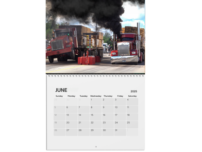 Wall Calendar - Loaded Big Rig Racing Onaway, Michigan 2025