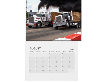 Wall Calendar - Loaded Big Rig Racing Onaway, Michigan 2025