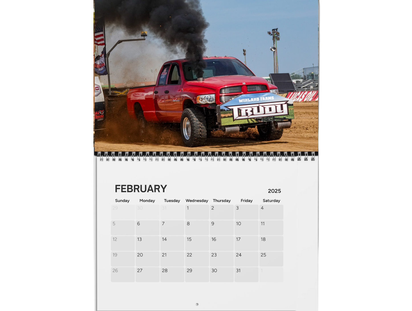 Wall Calendar-SDX Pro Street Diesel Trucks 2025