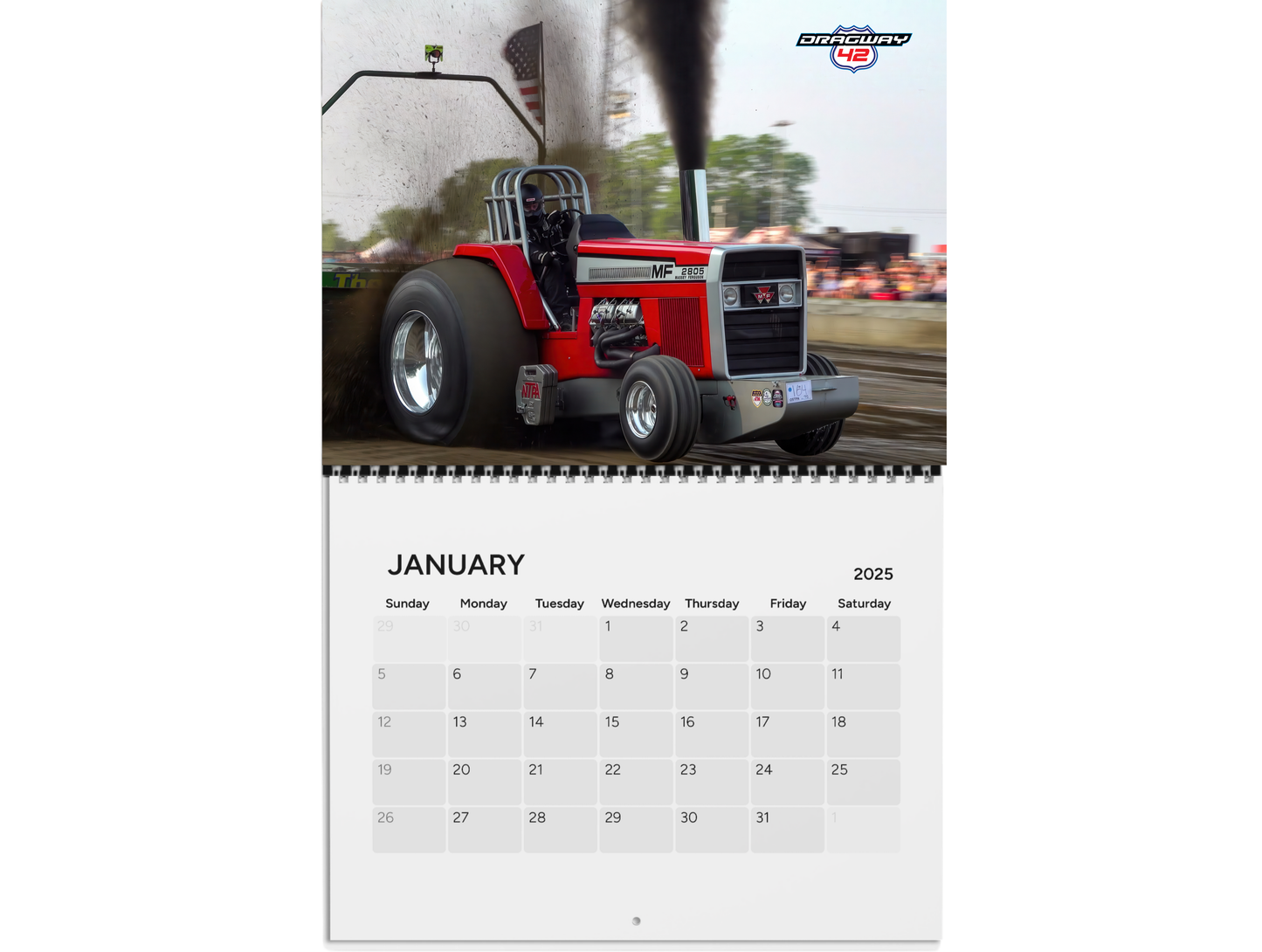 Wall Calendar-Dragway 42 Truck & Tractor Pull Calendar 2025