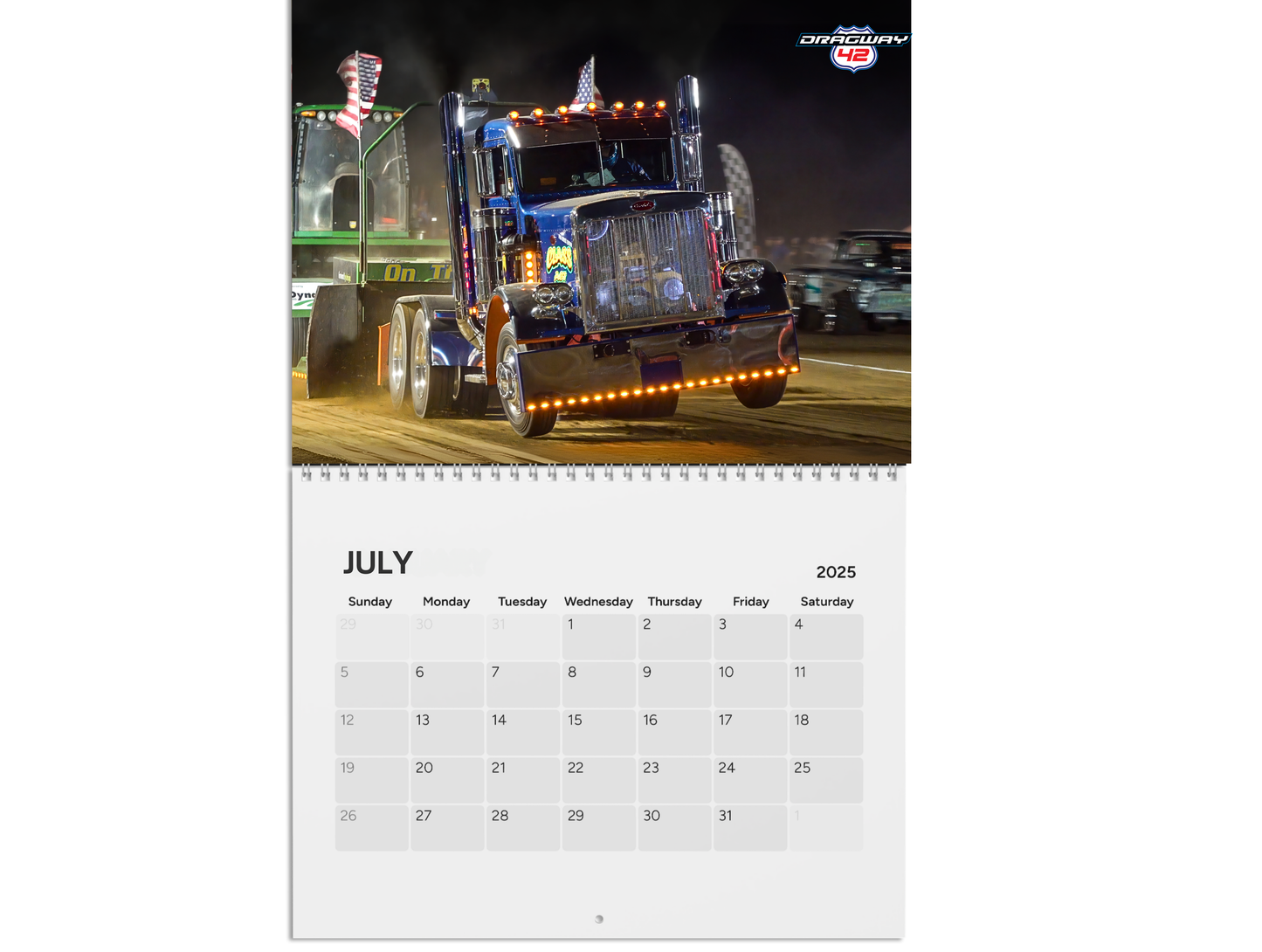 Wall Calendar-Dragway 42 Truck & Tractor Pull Calendar 2025