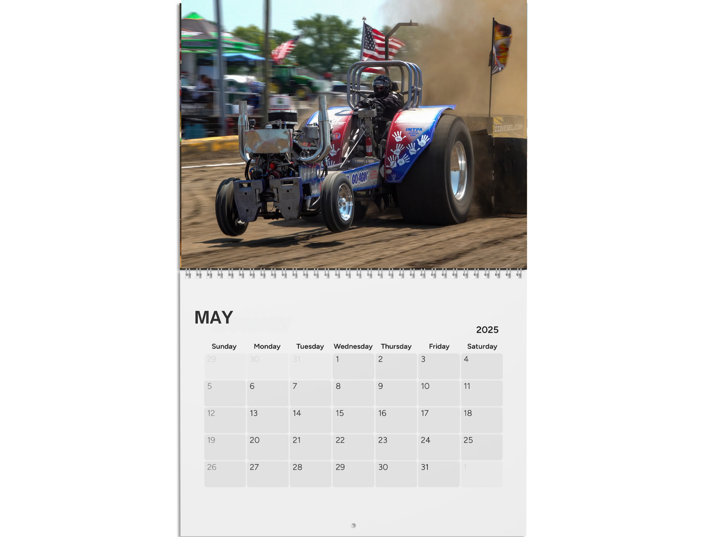 Wall Calendar-Indiana Pulling League 2025