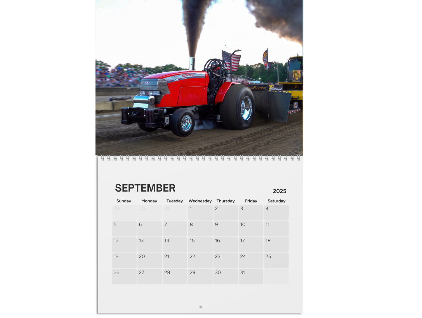 Wall Calendar-Indiana Pulling League 2025