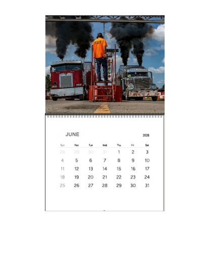 Wall Calendar-Onaway Loaded Big Rig Racing 2026