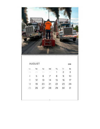 Wall Calendar-Onaway Loaded Big Rig Racing 2026