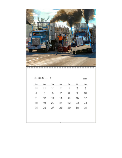 Wall Calendar-Onaway Loaded Big Rig Racing 2026