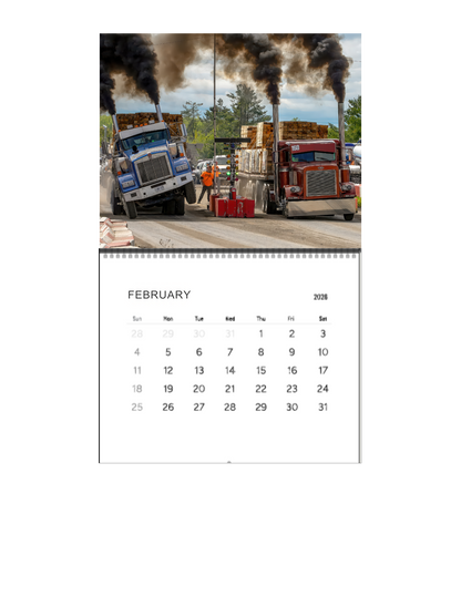 Wall Calendar-Onaway Loaded Big Rig Racing 2026