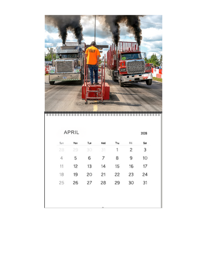 Wall Calendar-Onaway Loaded Big Rig Racing 2026