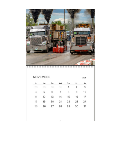 Wall Calendar-Onaway Loaded Big Rig Racing 2026