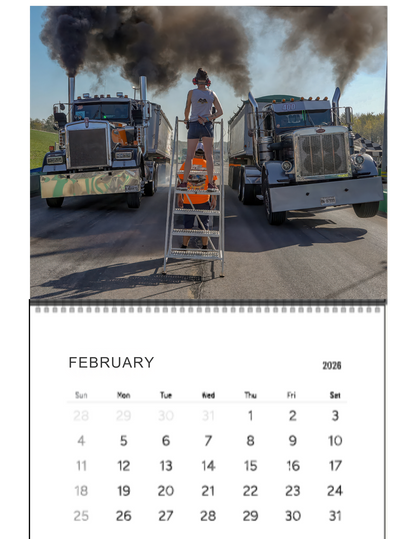 Wall Calendar-Kuhnle Motorsports Park Loaded Big Rig Racing 2026