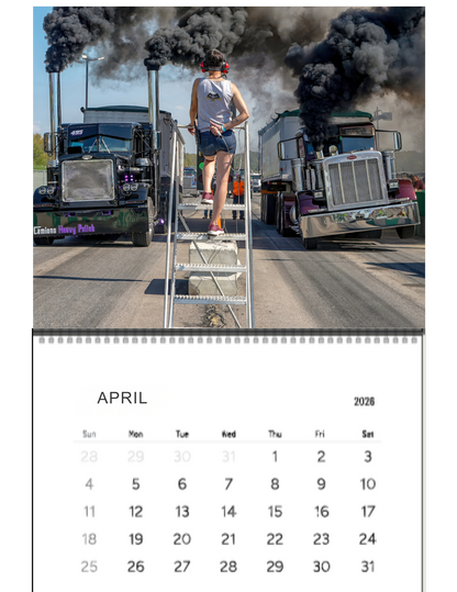Wall Calendar-Kuhnle Motorsports Park Loaded Big Rig Racing 2026