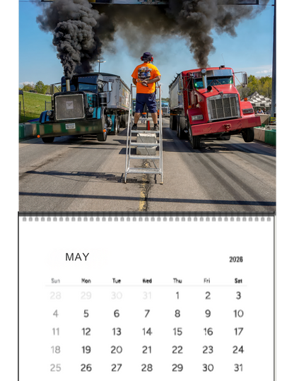 Wall Calendar-Kuhnle Motorsports Park Loaded Big Rig Racing 2026