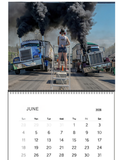 Wall Calendar-Kuhnle Motorsports Park Loaded Big Rig Racing 2026