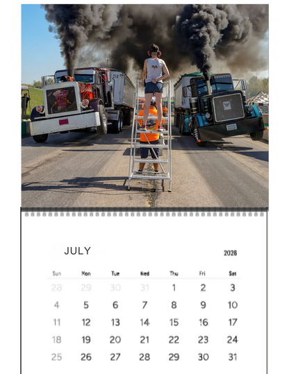 Wall Calendar-Kuhnle Motorsports Park Loaded Big Rig Racing 2026