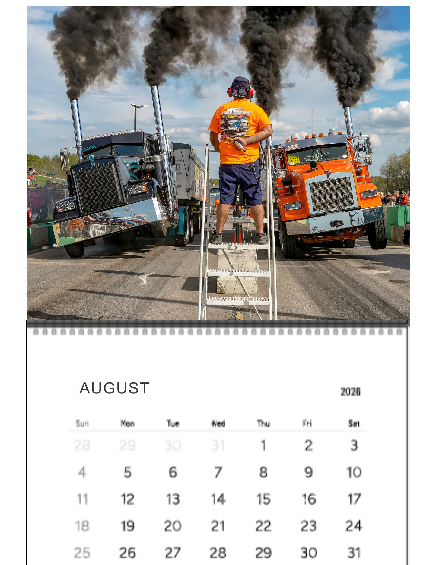 Wall Calendar-Kuhnle Motorsports Park Loaded Big Rig Racing 2026