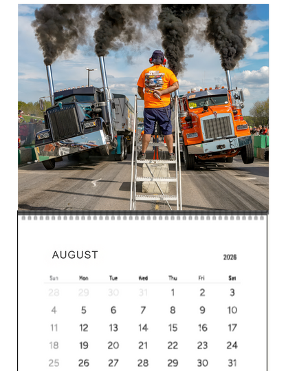 Wall Calendar-Kuhnle Motorsports Park Loaded Big Rig Racing 2026