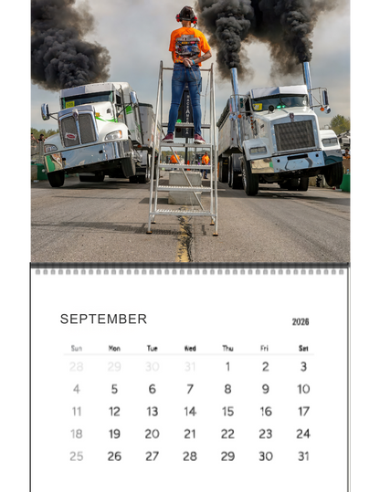 Wall Calendar-Kuhnle Motorsports Park Loaded Big Rig Racing 2026