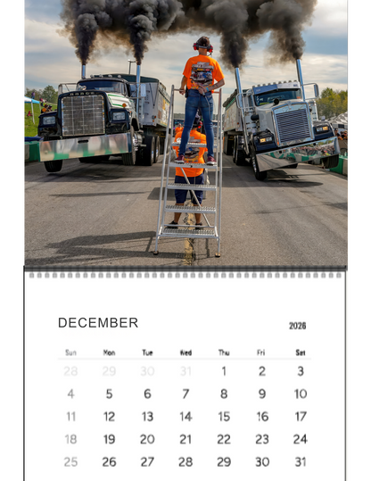 Wall Calendar-Kuhnle Motorsports Park Loaded Big Rig Racing 2026