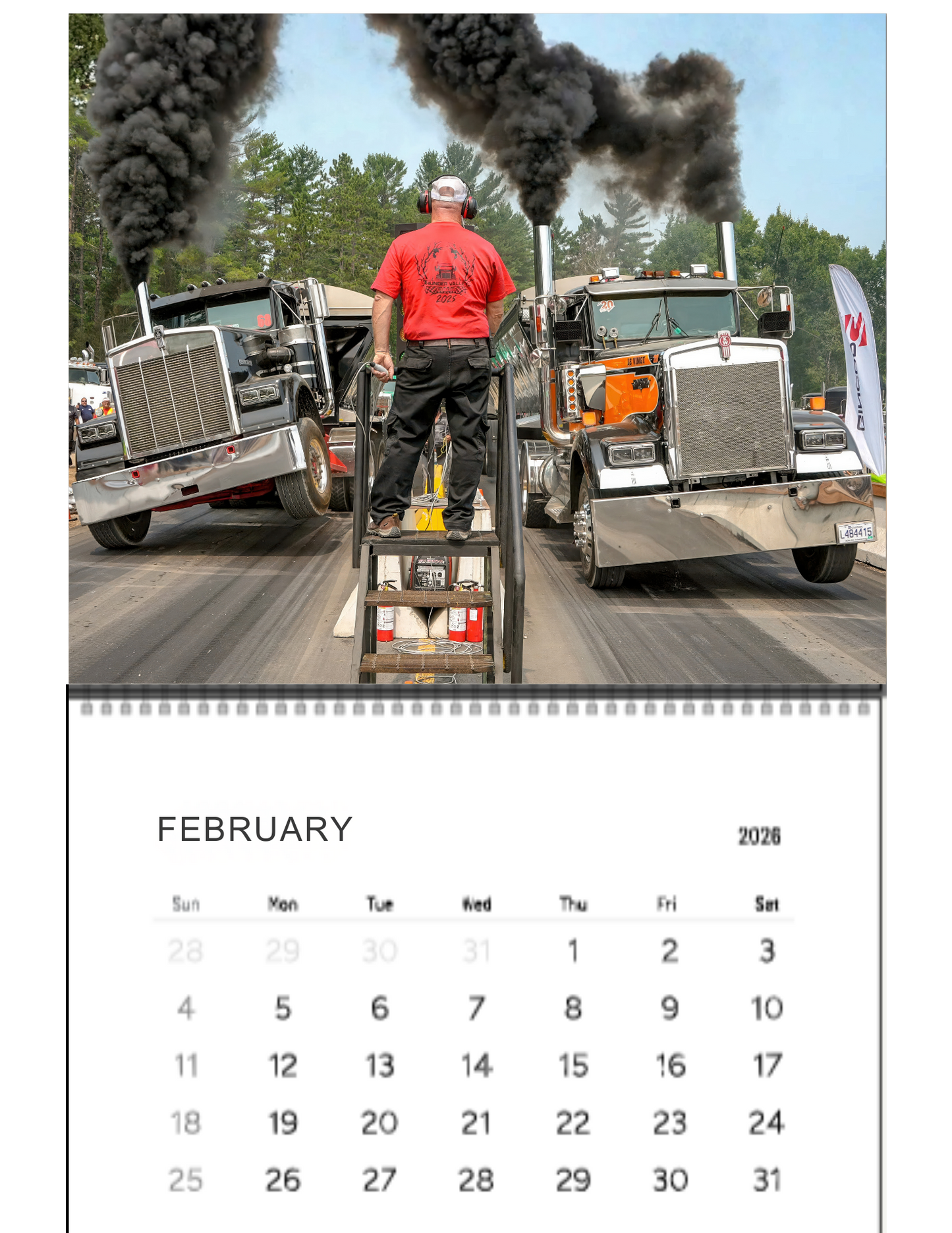 Wall Calendar- Thunder Valley Semi Races Loaded 2026