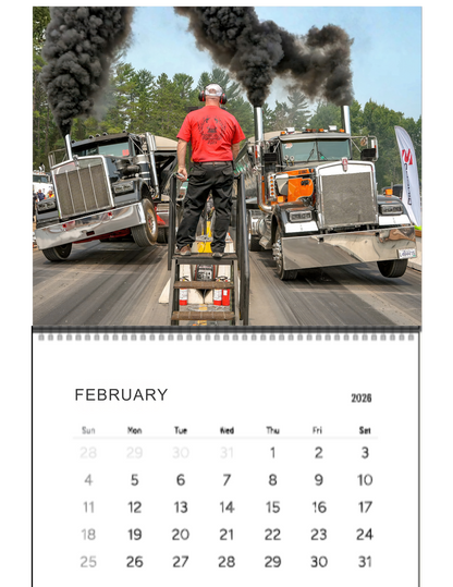 Wall Calendar- Thunder Valley Semi Races Loaded 2026
