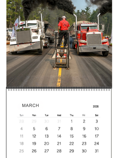 Wall Calendar- Thunder Valley Semi Races Loaded 2026