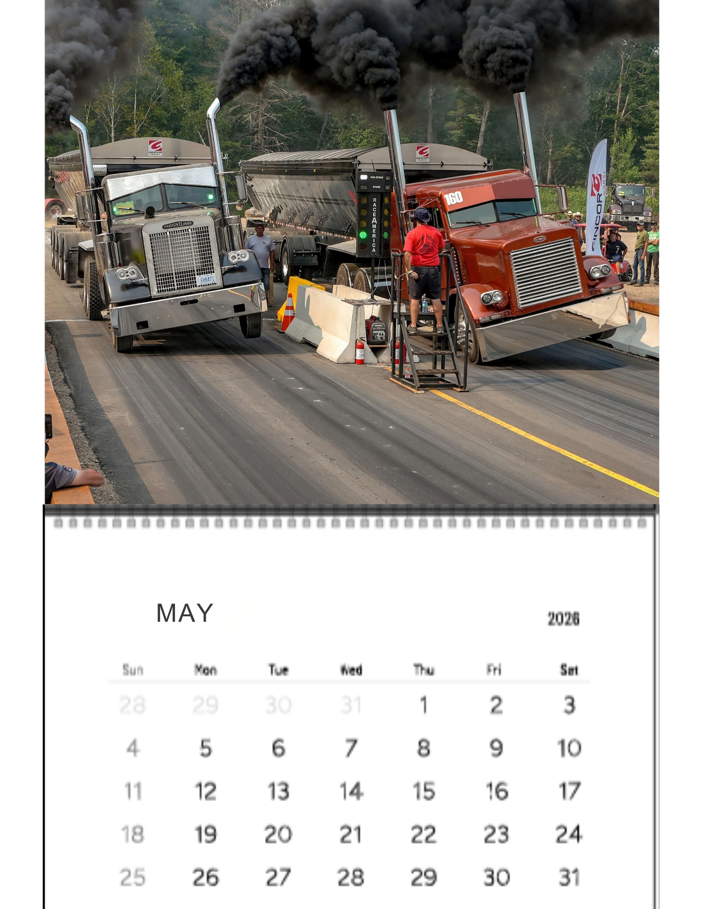 Wall Calendar- Thunder Valley Semi Races Loaded 2026
