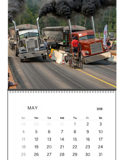 Wall Calendar- Thunder Valley Semi Races Loaded 2026
