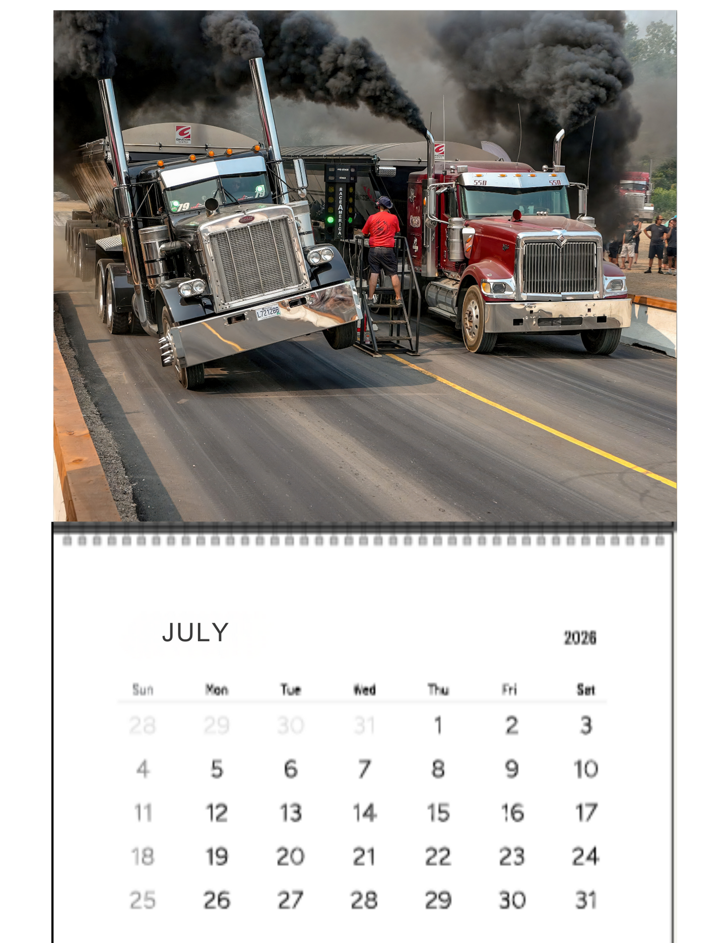 Wall Calendar- Thunder Valley Semi Races Loaded 2026