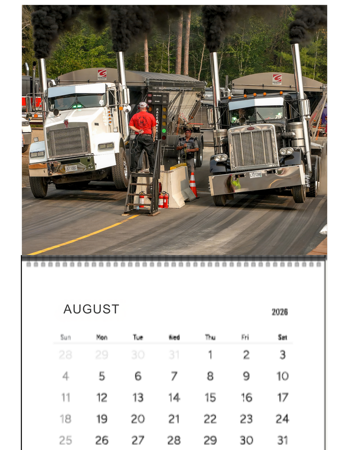 Wall Calendar- Thunder Valley Semi Races Loaded 2026