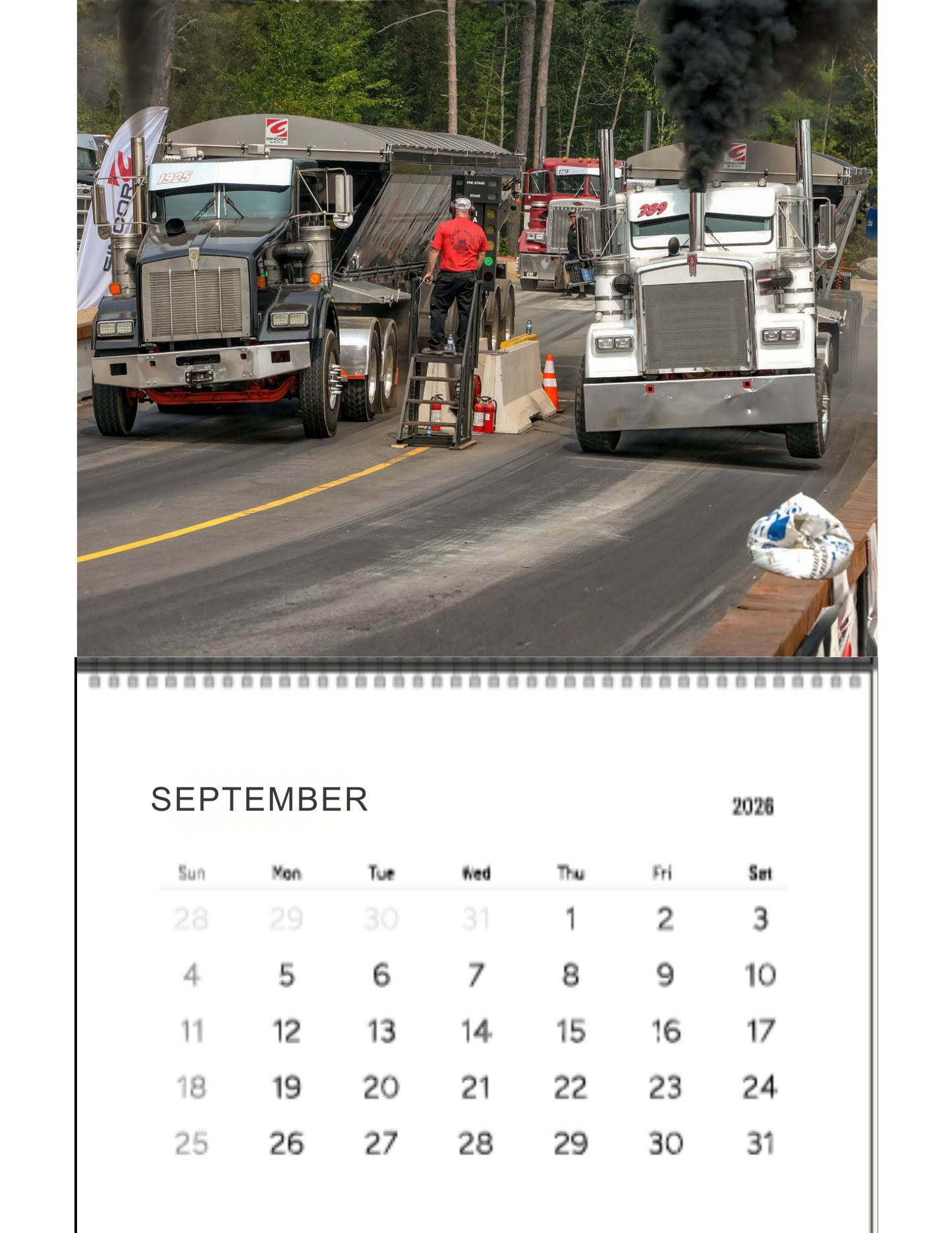 Wall Calendar- Thunder Valley Semi Races Loaded 2026
