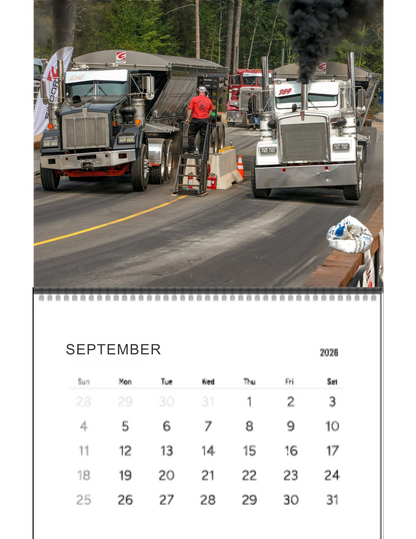Wall Calendar- Thunder Valley Semi Races Loaded 2026
