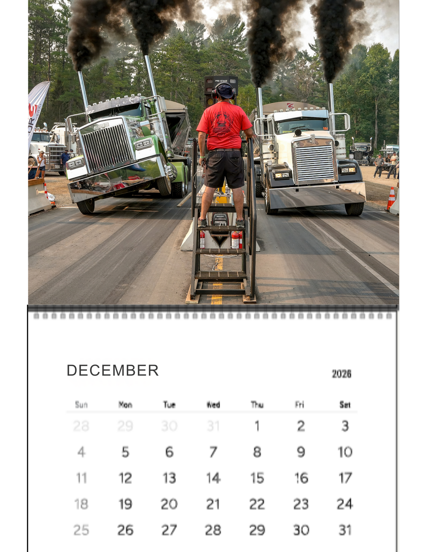 Wall Calendar- Thunder Valley Semi Races Loaded 2026