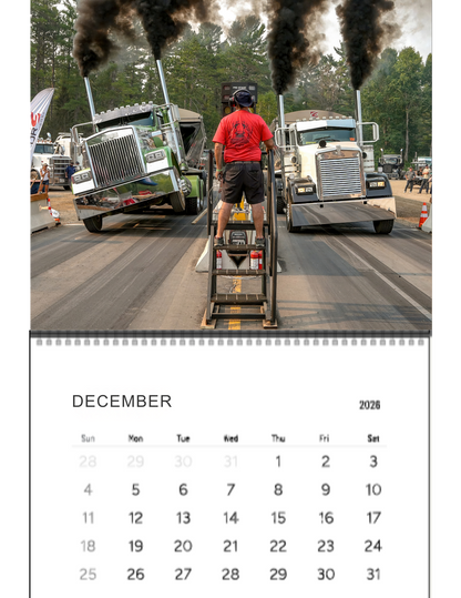 Wall Calendar- Thunder Valley Semi Races Loaded 2026