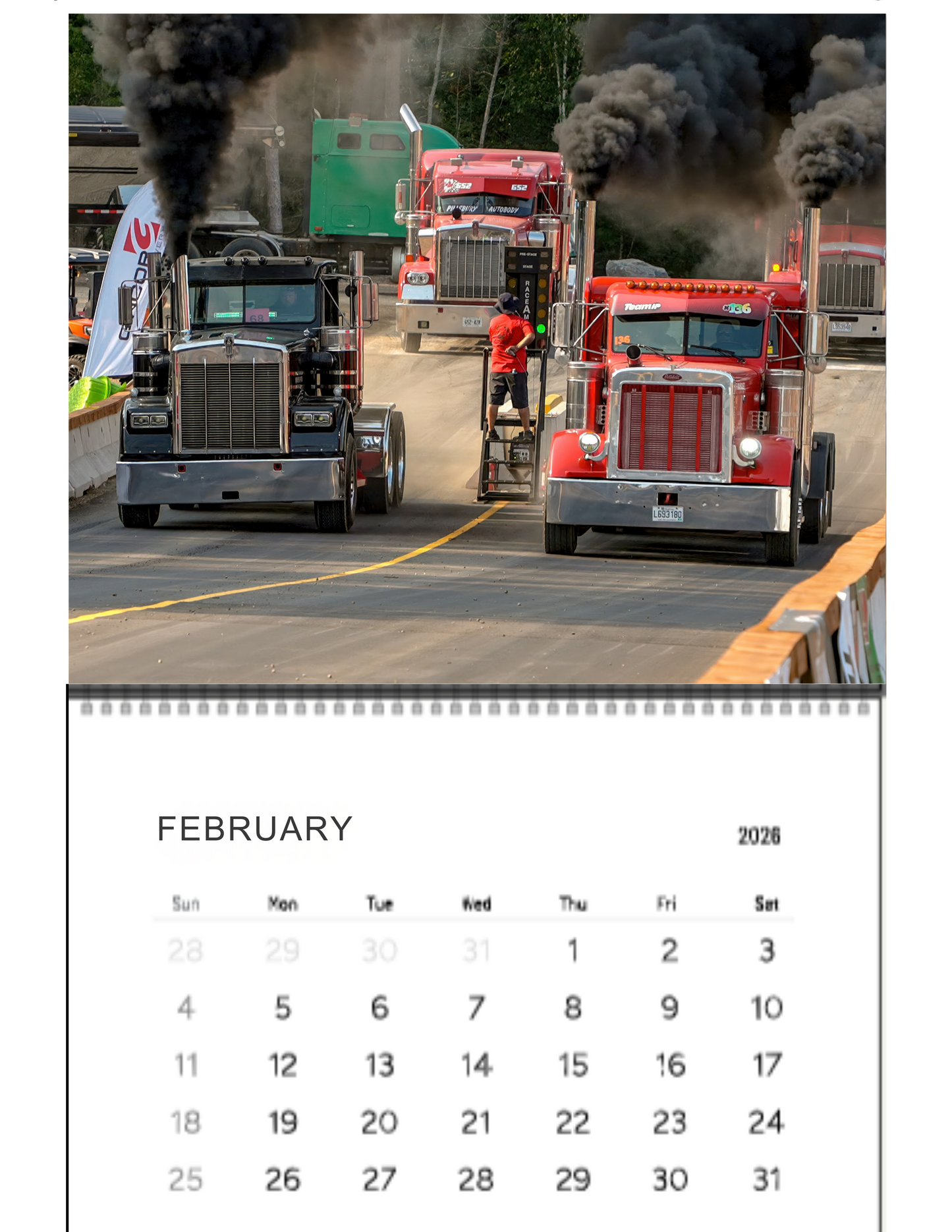 Wall Calendar- Thunder Valley Semi Races Bobtail 2026