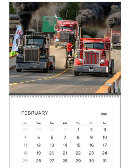 Wall Calendar- Thunder Valley Semi Races Bobtail 2026