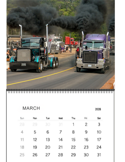 Wall Calendar- Thunder Valley Semi Races Bobtail 2026