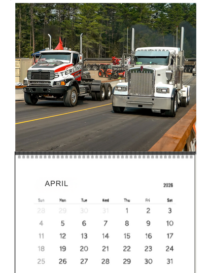 Wall Calendar- Thunder Valley Semi Races Bobtail 2026
